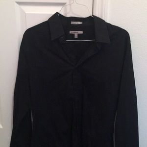 Express Fitted Long Sleeve Button Down
